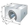 Linear ball bushing unit Open, self-aligning With sealing KGSNO12-PP-AS
